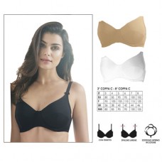 Reggiseno Coconuda art. Viola, strutturato senza imbottitura con ferretto, tessuto poliestere, 3 colori disponibili, varie taglie a scelta